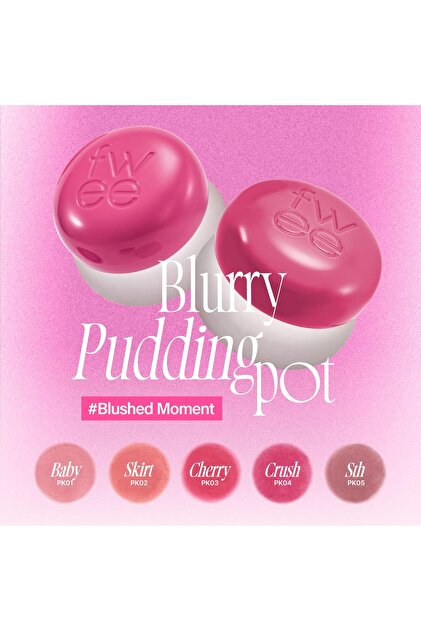 Fwee Lip&Cheek Blurry Pudding Pot Cherry - 5g - Fiyatı, Yorumları