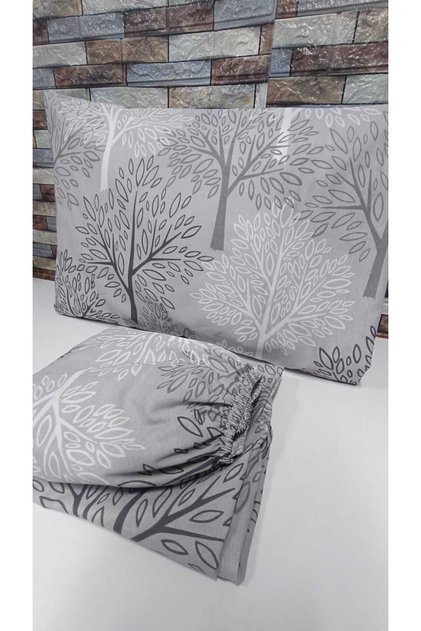 Single Person Cotton Elastic Bed Sheet Set 100X200 & 120X200