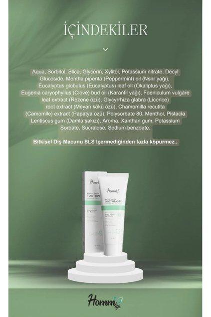 HOMM Herbal Toothpaste with Gummy Drops