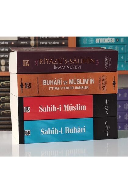 Polen Yayınları Hadis Seti 4 Kitap Karton Kapak Sahih Buhari Müslim Riyazüs Salihin Vs.