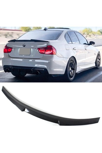 BMW E90 2005-2012 Uyumlu PLASTİK PARLAK SİYAH M4 YARASA SPOİLER