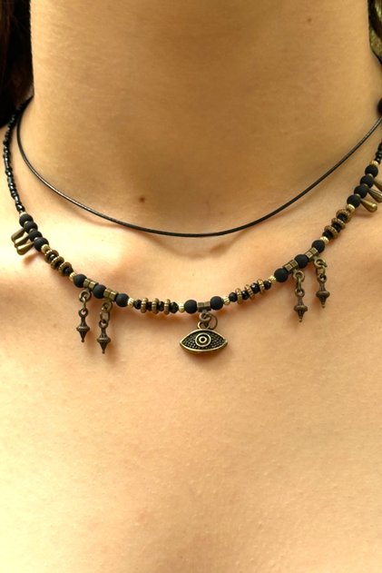 Ethnic Bohemian Women's Special Design Eye-Themed Necklace
