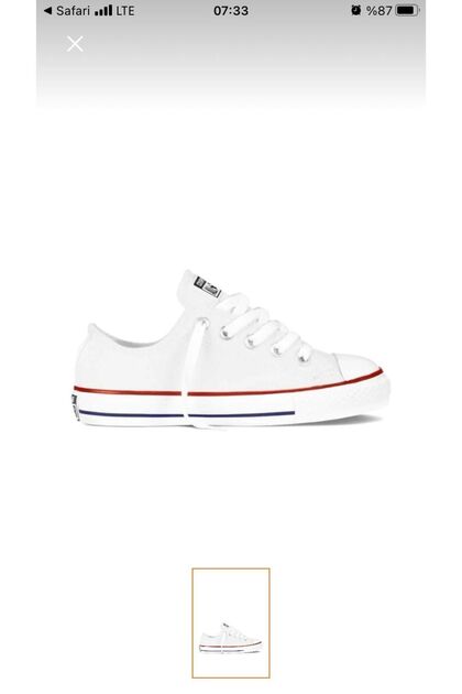 rabella kısa model çocuk beyaz renk yazlık convers