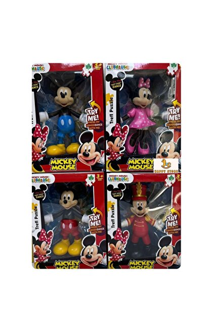 その他 Historic Disney Moment Mickey Mouse Set Otantik Home Mickey Mouse Minnie Mouse Dans eden Oyuncak Figür