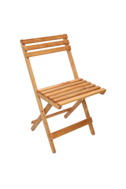 Ahşap Katlanır Sandalye Kamp Mutfak Balkon