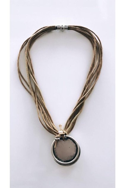 Multiple Nubuck Necklace