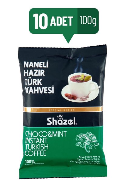 Naneli Hazır Türk Kahvesi 100 G X 10 Adet (AROMALI)