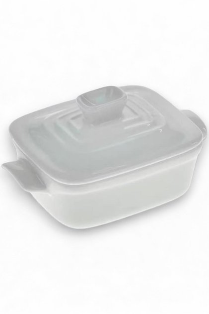 Porcelain Sugar Bowl with Lid, Mini Breakfast Jam Jar 24006