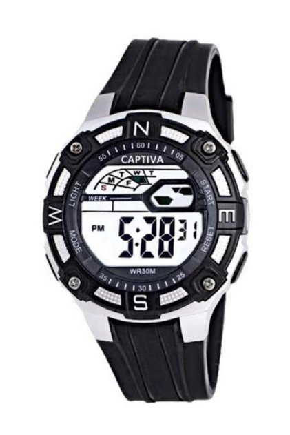 Digital 30Mt Water Resistant, Illuminated, Alarm, Stopwatch, Calendar, Silicone Strap Kids' Wristwatch