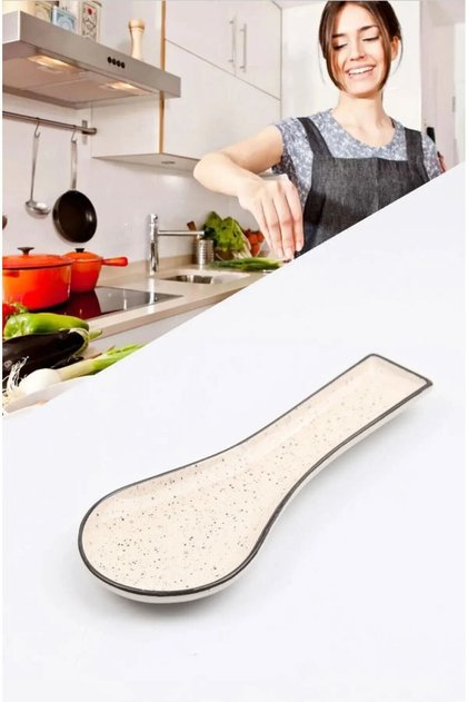 Ceramic Dirty Ladle Spoon Holder Coaster Ladle and Spoon Coaster
