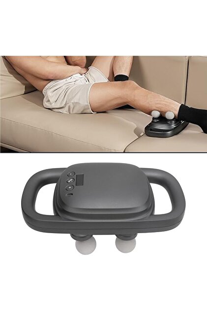 Relax Gürültüsüz 4 Başlıklı Masaj Tabancası Ergonomik Derin Doku