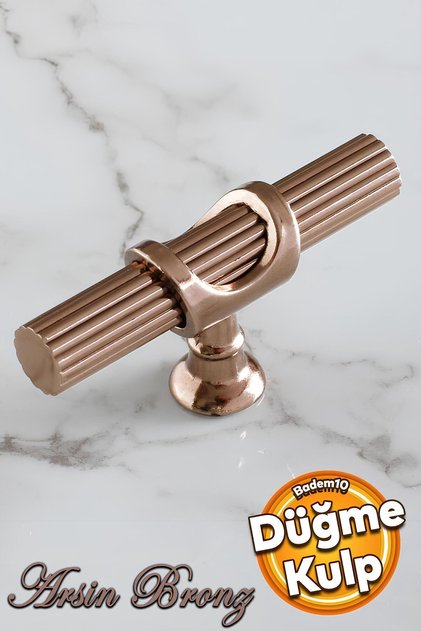 Arsin Bronz Metal Düğme Tek Vidalı Mobilya Mutfak Çekmece Dolabı Dolap Kulpu Kulbu Kulpları