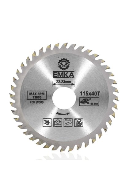 Ahşap Kesme Sunta Testeresi 115 mm 40 Diş.