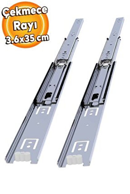 りょうれい Genel Markalar 17mm 35cm Teleskopik Ray Çekmece Kızağı Çekmece