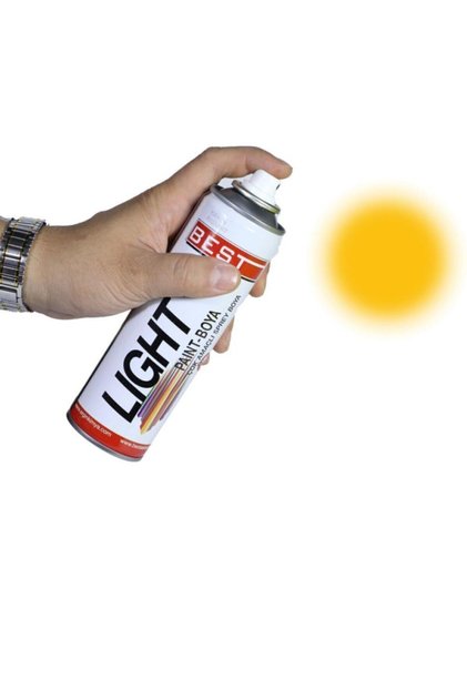 Light Sarı Akrilik Takviyeli Sprey Boya 250 Ml