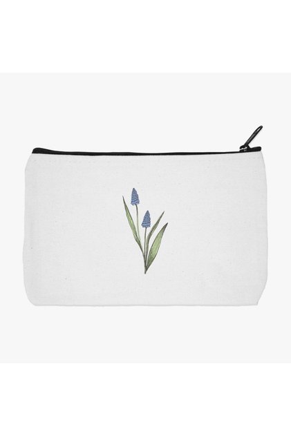 Pen Holder and Makeup Bag - Hyacinth