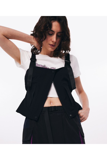 Black Woven Blouse