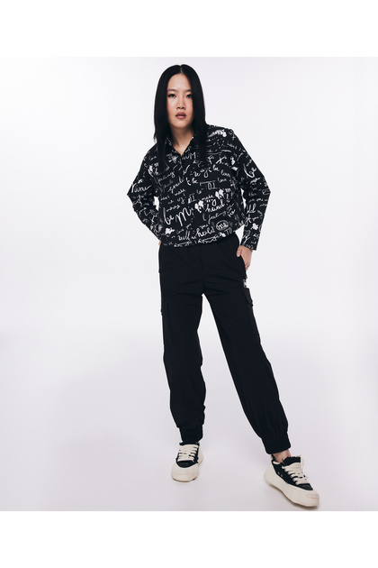 Black Woven Trousers