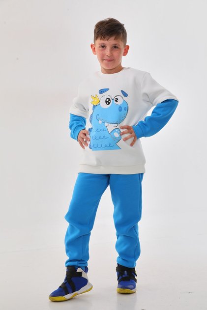 Boy's Blue 3 Thread Winter Tracksuit Set