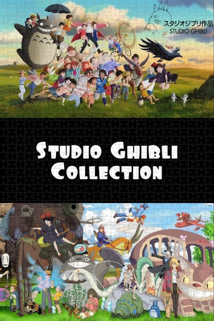 Studio Ghibli Film Posterinin 1000 Parça Puzzle Yapbozu