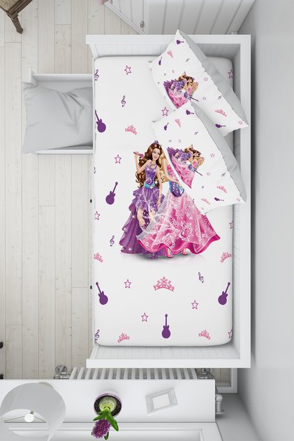 Princesses 100X200 Montessori Bed Children's Duvet Cover Set Tlam-303