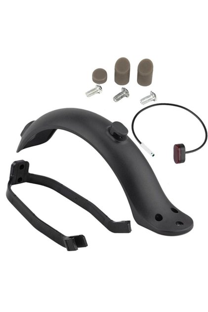 Arka Çamurluk Koruma + Braketi + Kanca + Arka Lambası Xiaomi M365 Elektrikli Scooter Uyumlu