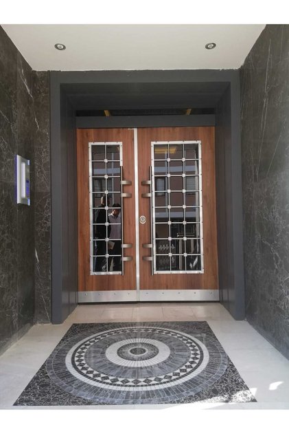 Çelik Kapı, Düz Model Bina Giriş Kapısı Apartman Kapısı Sol Açılım