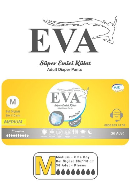 Premium Emici Külot Hasta Bezi 30lu S-m-l-xl
