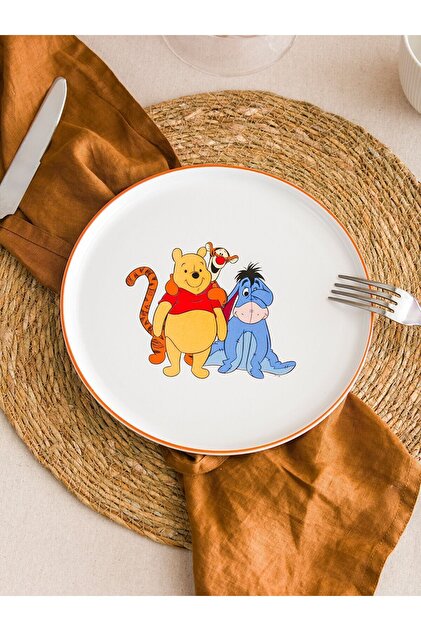 LC Waikiki LCW HOME Winnie The Pooh Baskılı Pasta Tabağı 22 Cm