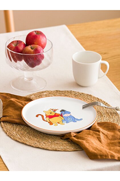 LC Waikiki LCW HOME Winnie The Pooh Baskılı Pasta Tabağı 22 Cm