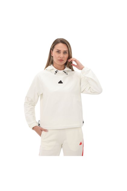 IS3012-K adidas W C Esc Q1 Hd O Kadın Sweatshirt Krem