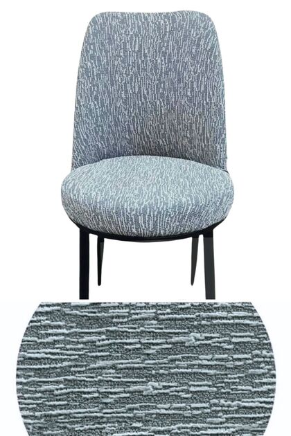 1Pcs Woven Jacquard Oval Chair Cover. Retro Chair Cover Elastic, Stretchable, Washable.