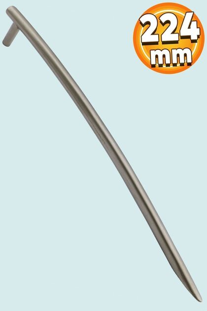 Mobilya Mutfak Çekmece Dolabı Dolap Kapak Kulpu Kulpları Kulbu Saten (224 MM-22.4 CM) Metal Kulp