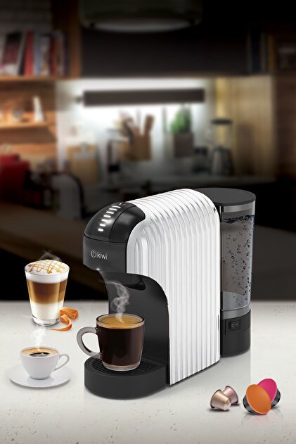 Kiwi Kcm-7597 Multikapsül Kahve Makinesi Beyaz Nespresso / Tchibo