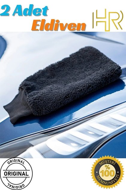 (2 Pcs) Car Wash Glove Vehicle Cleaning Microfiber Car Polish Glove