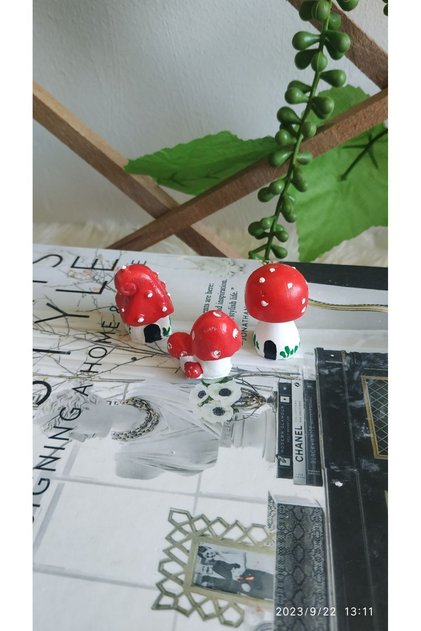 EVDEKİ ATÖLYEM Mini Teraryum mantar objeleri
