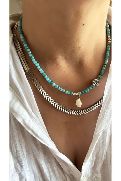 Glass Bead Design Yazs Necklace Set