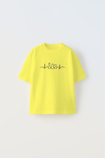 Chess Is My Therapy Written Chess Chess Design Printed Yellow Kids T-Shirt