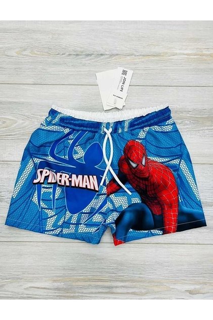 Erkek Çocuk Spider Man Örümcek Adam Şort Mayo