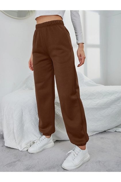 Sweatpants Unisex Brown