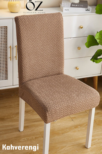 High Quality Chair Cover, Lycra, Washable 1 Piece Brown Color