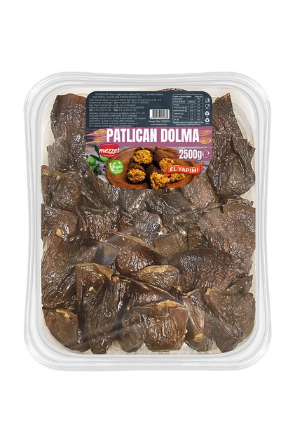 Vegan Katkısız Koruyucusuz 2500 gram Patlıcan Dolması