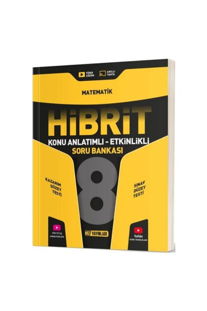 Hız Yayınları Lgs 8. Sınıf Hibrit Matematik Konu Anlatımlı