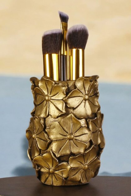 Makeup Organizer Makeup Organizer Makeup Brush Holder Makeup Brush Gold Antique Color Model 16