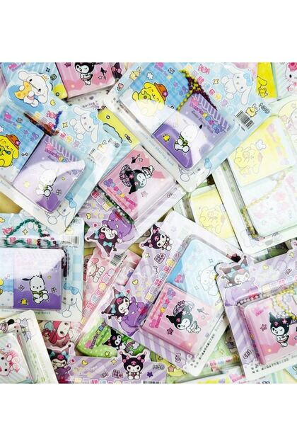 Kawaii Sanrio Kuromi My Melody Cinnamoroll 2'li Mini Defter