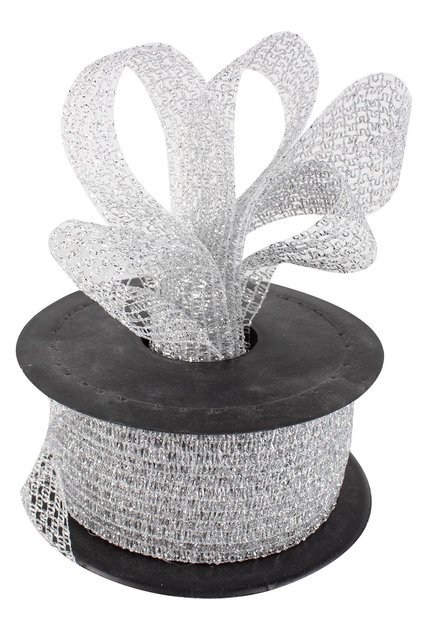 Mesh Cross Stitch Glitter Ribbon 20 Mt 4 Cm
