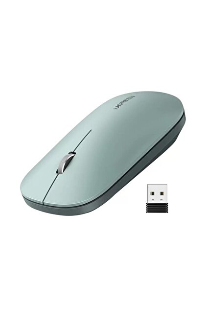 Ugreen 2.4ghz Sessiz Tuşlu Kablosuz Optik Mouse Yeşil - Fiyatı