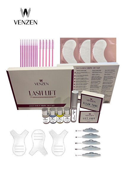 Venzen 2in1 Lash Lift, Kirpik Lifting Seti, Kirpik Perma ve Kaş
