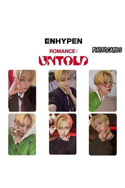 新品未開封 ENHYPEN ROMANCE : UNTOLD ソンフン10枚② Kpop Dünyasi ENHYPEN Sunghoon '' ROMANCE : Untold '' Photocards