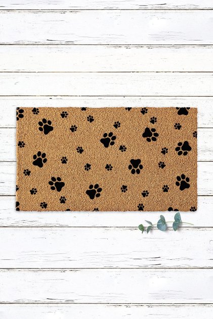 Cat Paw Patterned Outdoor Door Mat Koko Mat Bristle Mat Decorative Mat for Home